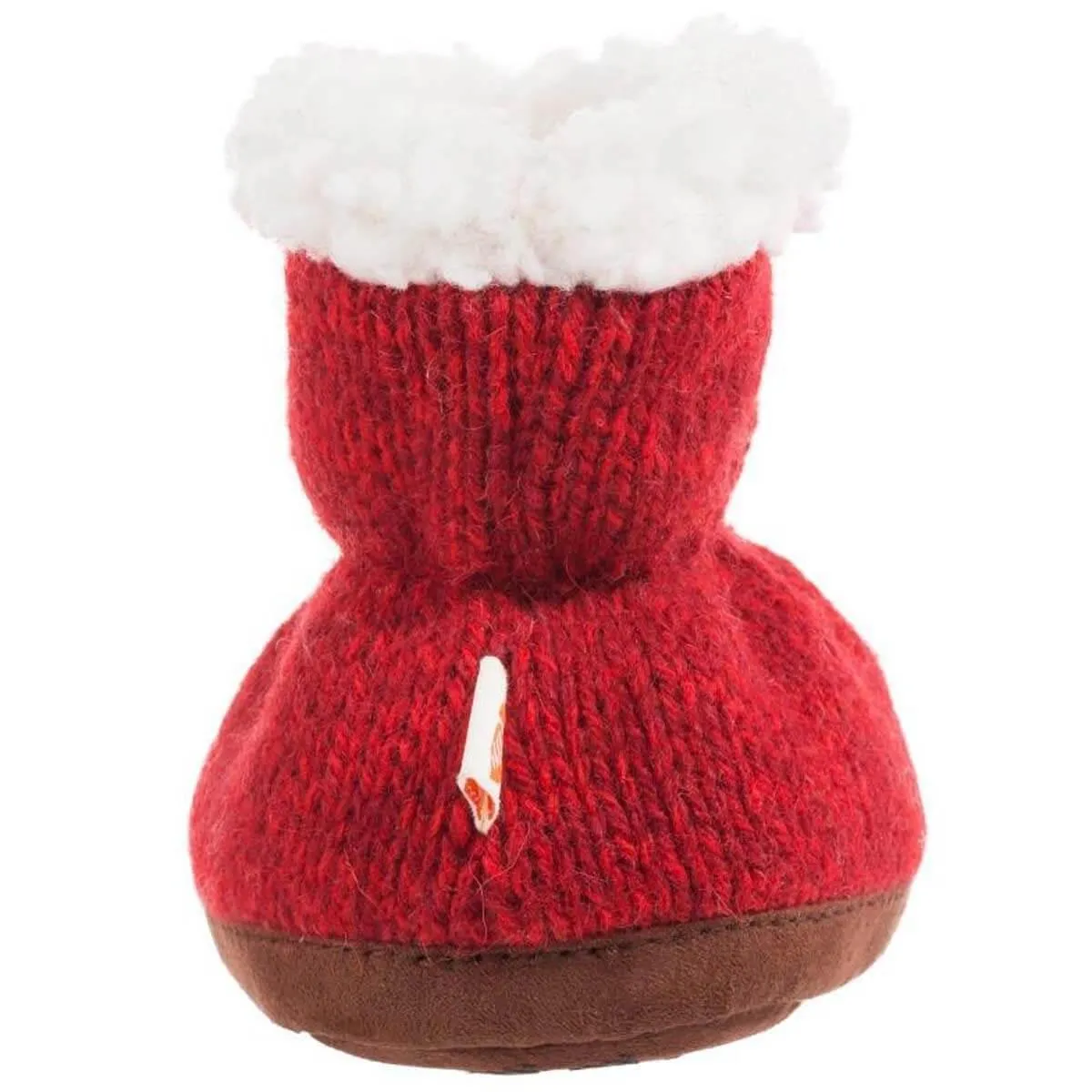 Acorn Kids' Slippers - Easy Bootie, Red Ragg Wool, TS | A10157BFPTS