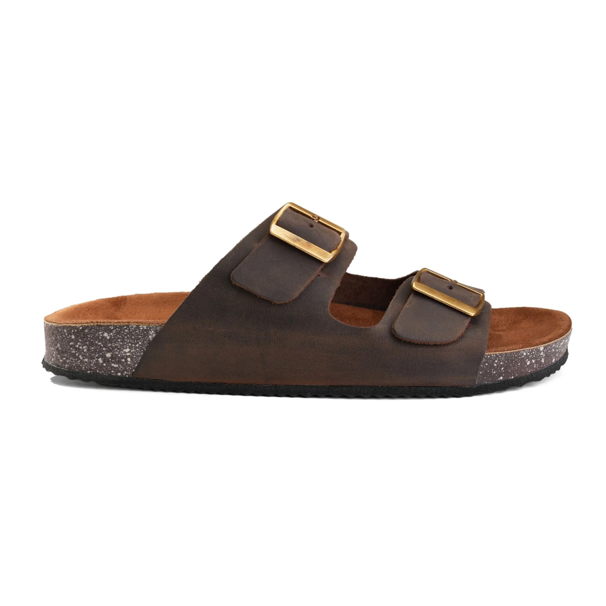 Arizona Soft Footbed Double Buckle -Brown PullUp