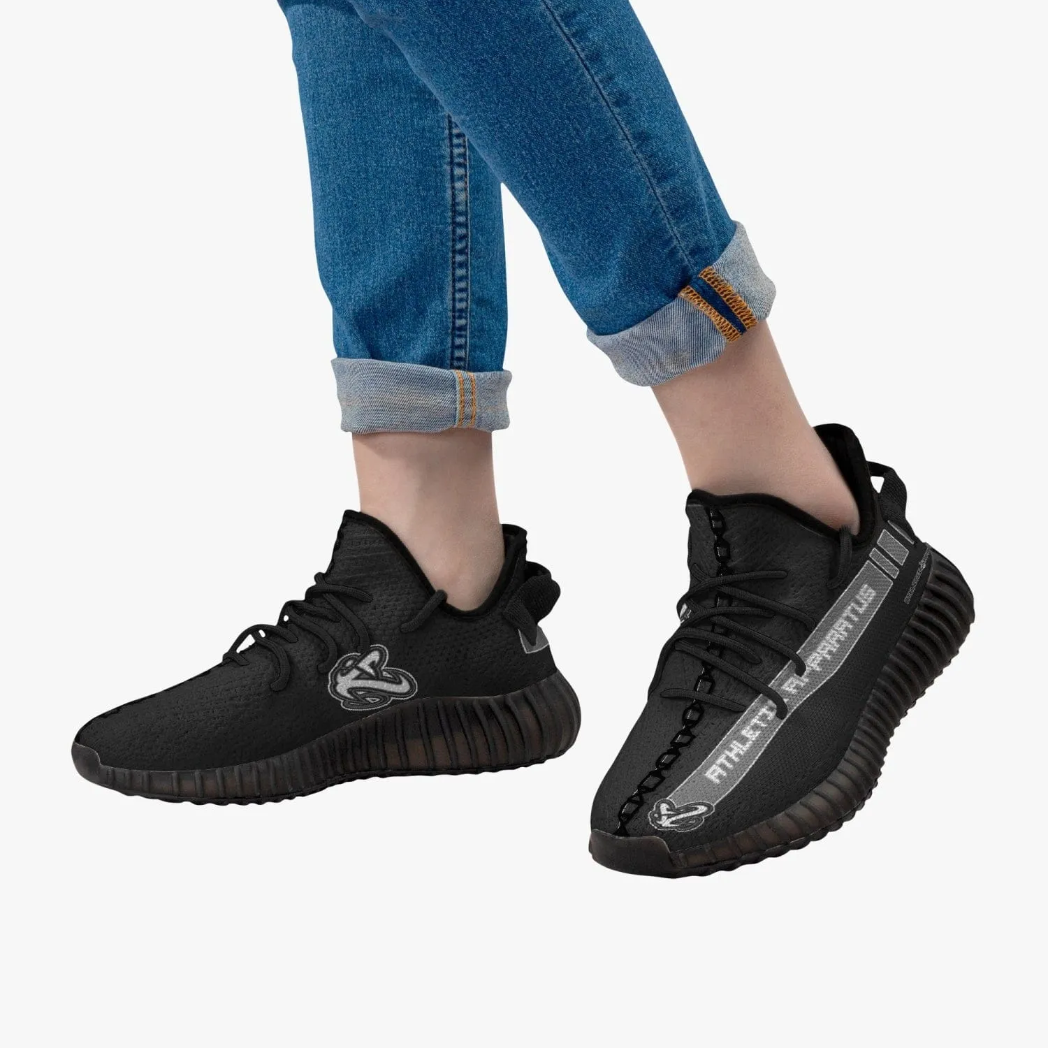 ATHLETIC APPARATUS V1 ADULT UNISEX MESH KNIT SNEAKERS - BLACK