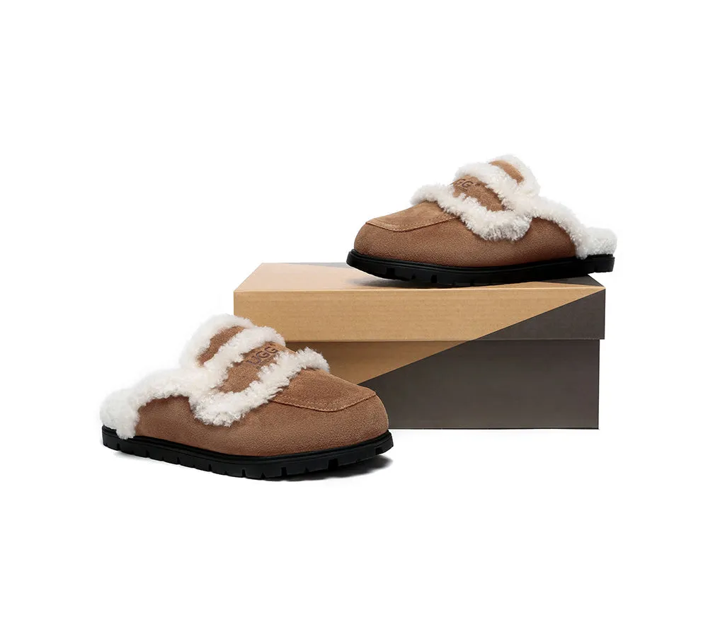 AUSTRALIAN SHEPHERD® UGG Slippers Sheepskin Wool Shearling Lined Remi