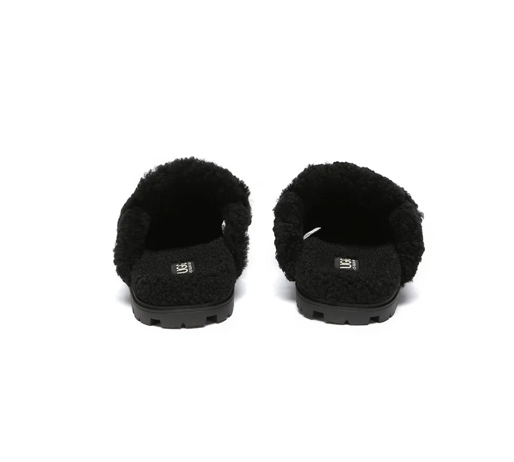 AUSTRALIAN SHEPHERD® UGG Slippers Sheepskin Wool Shearling Lined Remi