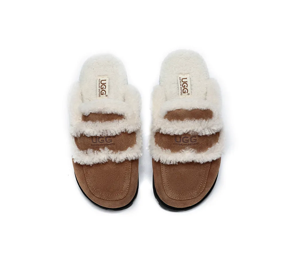 AUSTRALIAN SHEPHERD® UGG Slippers Sheepskin Wool Shearling Lined Remi