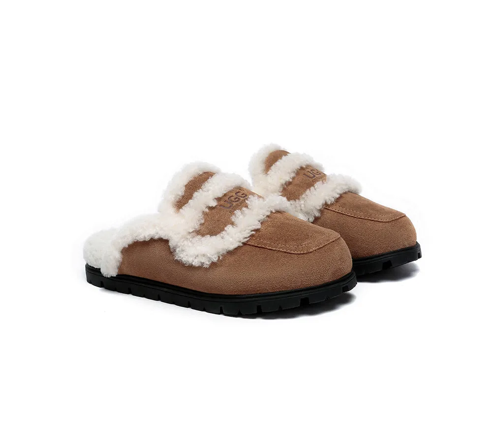 AUSTRALIAN SHEPHERD® UGG Slippers Sheepskin Wool Shearling Lined Remi