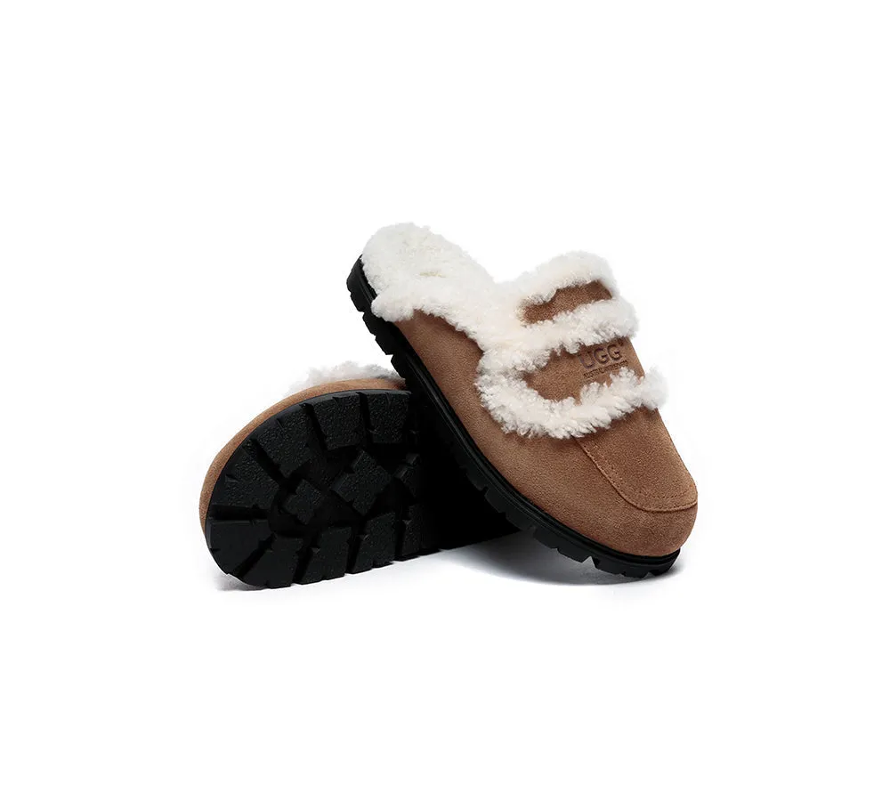 AUSTRALIAN SHEPHERD® UGG Slippers Sheepskin Wool Shearling Lined Remi