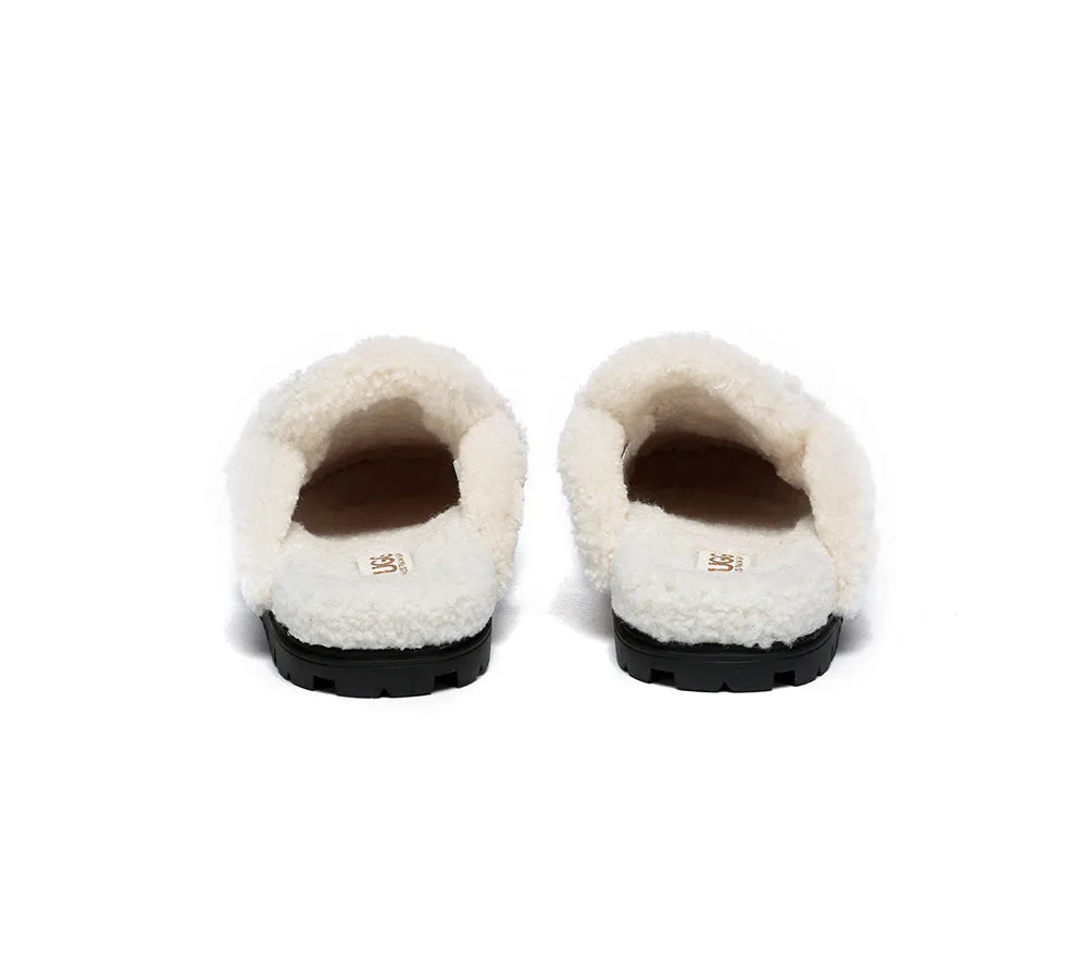 AUSTRALIAN SHEPHERD® UGG Slippers Sheepskin Wool Shearling Lined Remi