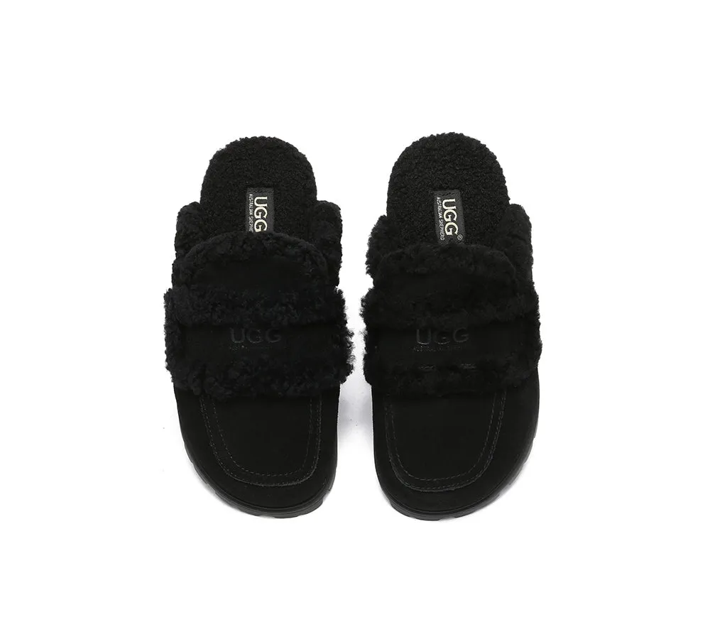 AUSTRALIAN SHEPHERD® UGG Slippers Sheepskin Wool Shearling Lined Remi
