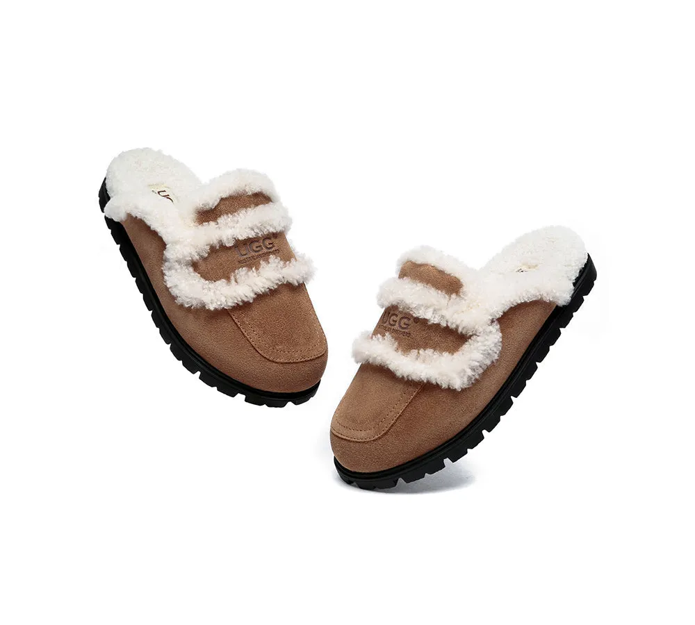AUSTRALIAN SHEPHERD® UGG Slippers Sheepskin Wool Shearling Lined Remi