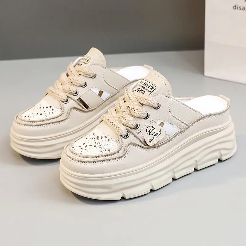Breathable Woven Casual Hollow slippers