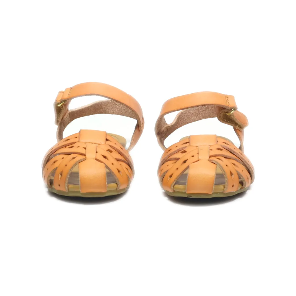 Cat & Jack Flat Sandals Nubuck Orange Colour For Kids