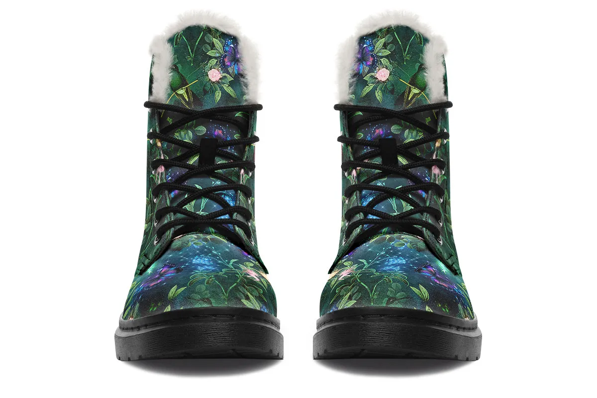 Enchanted Garden Faux Fur Boots