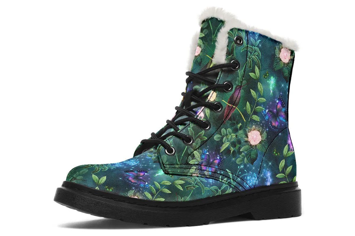 Enchanted Garden Faux Fur Boots