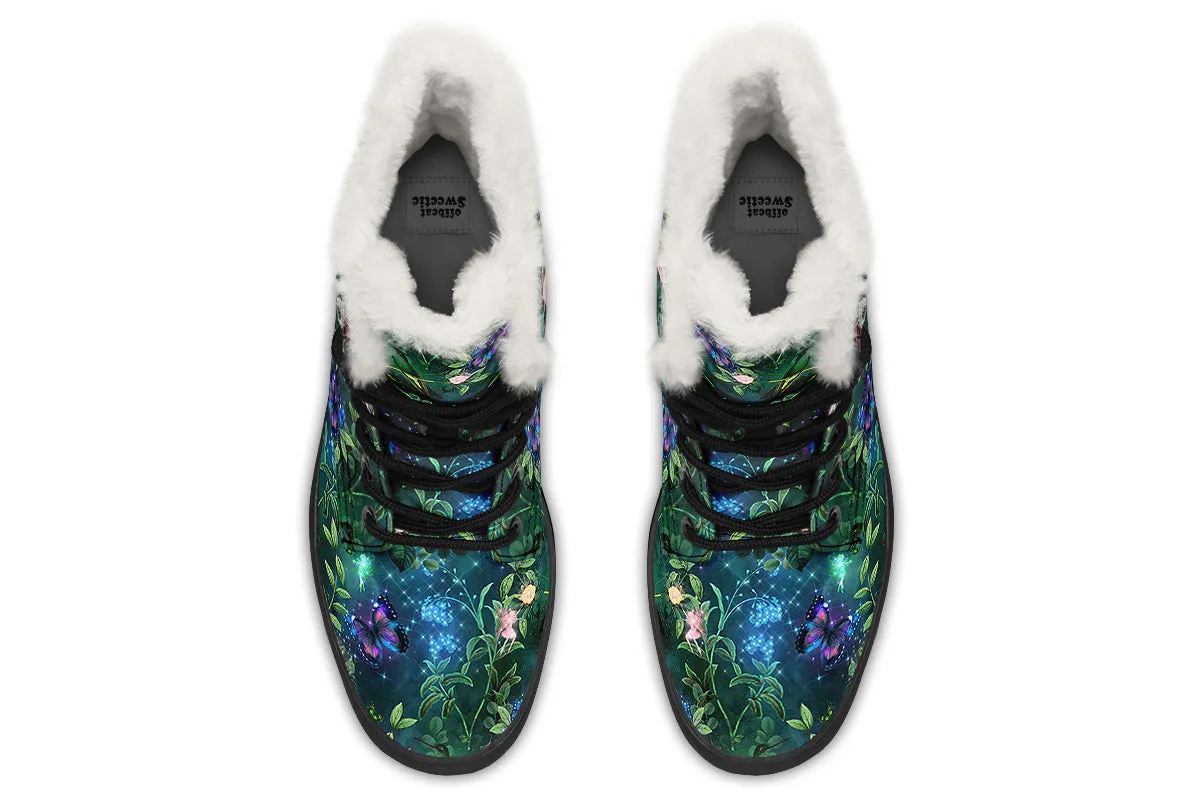 Enchanted Garden Faux Fur Boots