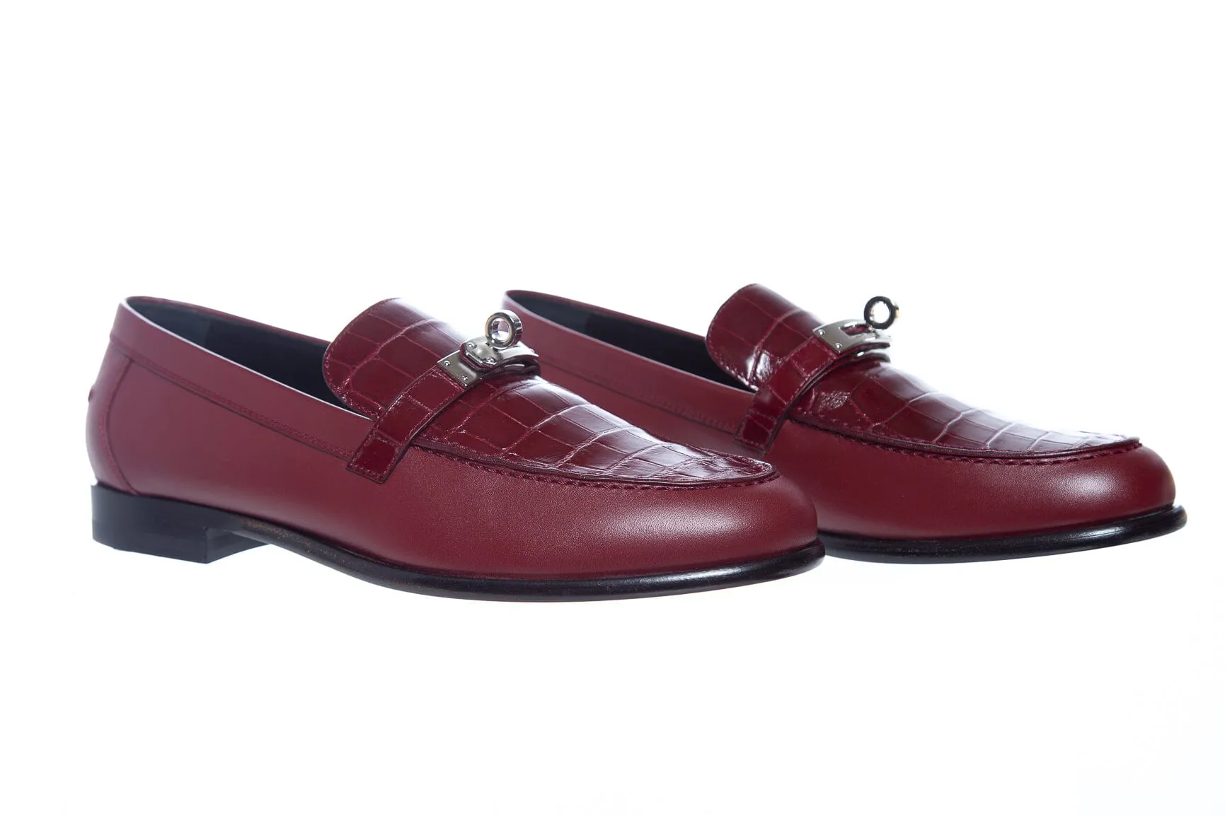 Hermès Red Destin Loafers SZ 38.5