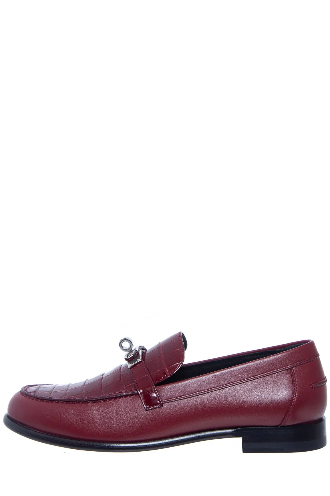 Hermès Red Destin Loafers SZ 38.5