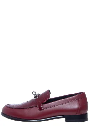 Hermès Red Destin Loafers SZ 38.5