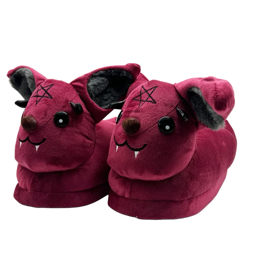 Highland Cow Halloween Michael Myers & Chucky Plush Slippers – Soft Horror Themed House Shoes