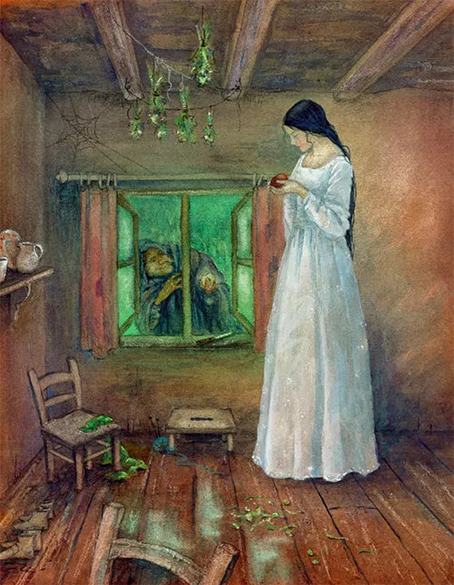 <i>An Illustrated Treasury of Grimm's Fairytales: Cinderella, Sleeping Beauty, Hansel and Gretel and Many More Classic Tales</i> by the Brothers Grimm, illustrated by Daniela Drescher