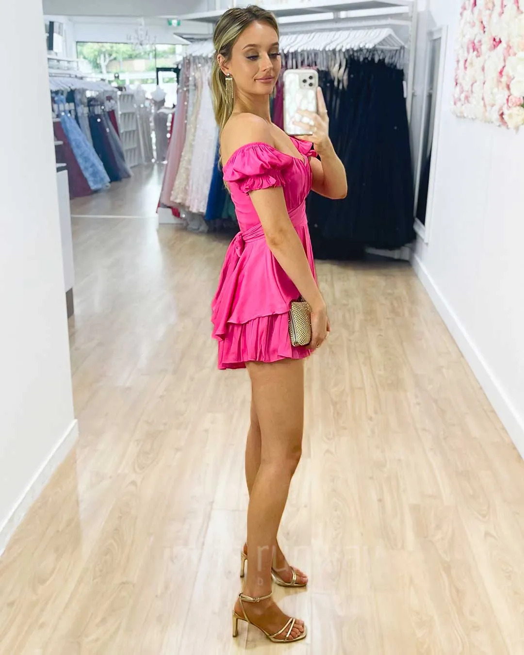 Masie Playsuit - Hot Pink