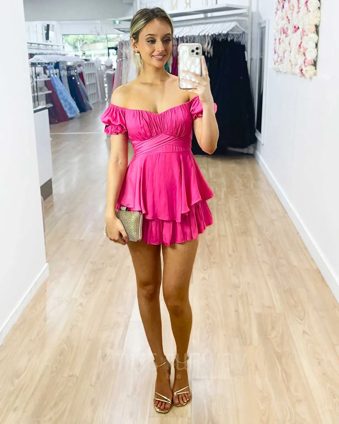 Masie Playsuit - Hot Pink