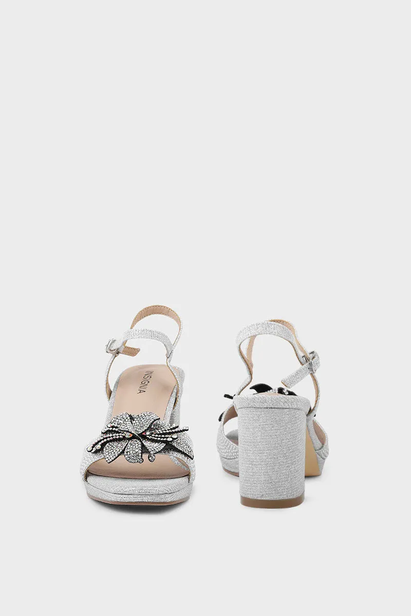 Party Wear Sandal I23708-Silver