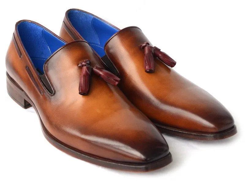 Paul Parkman Men's Tassel Loafer - Walnut Leather