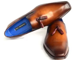 Paul Parkman Men's Tassel Loafer - Walnut Leather