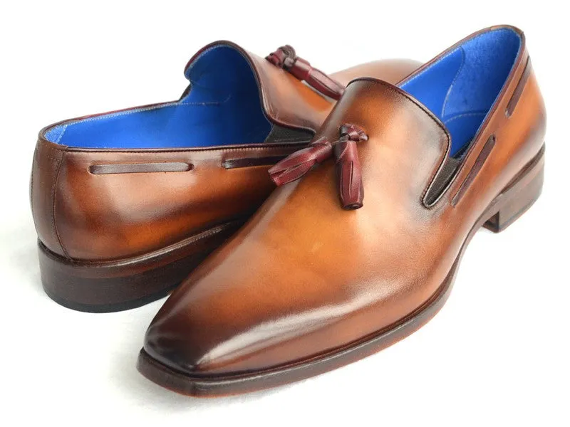 Paul Parkman Men's Tassel Loafer - Walnut Leather