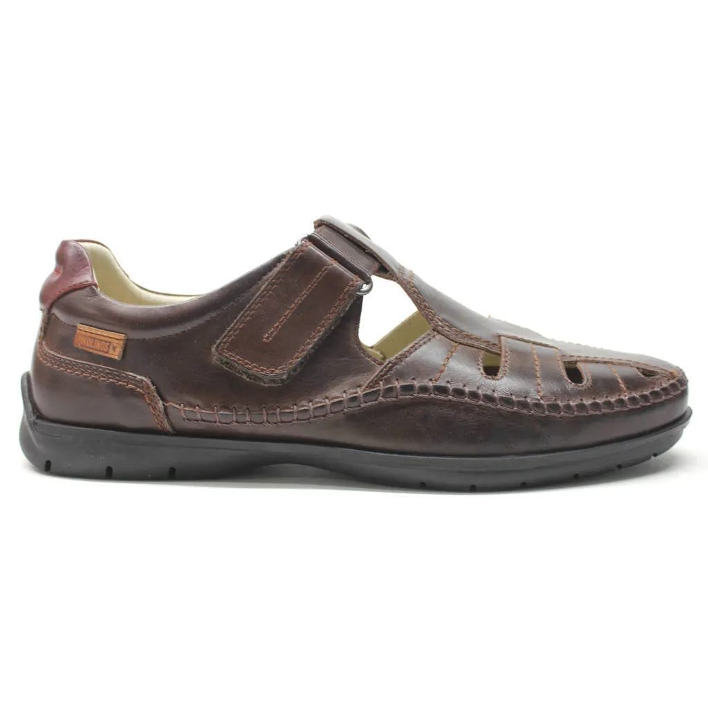 Pikolinos Marbella Calfskin Leather Men's Closed Toe Sandals