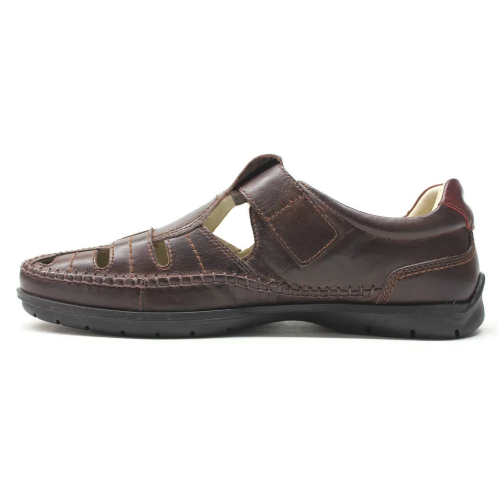 Pikolinos Marbella Calfskin Leather Men's Closed Toe Sandals