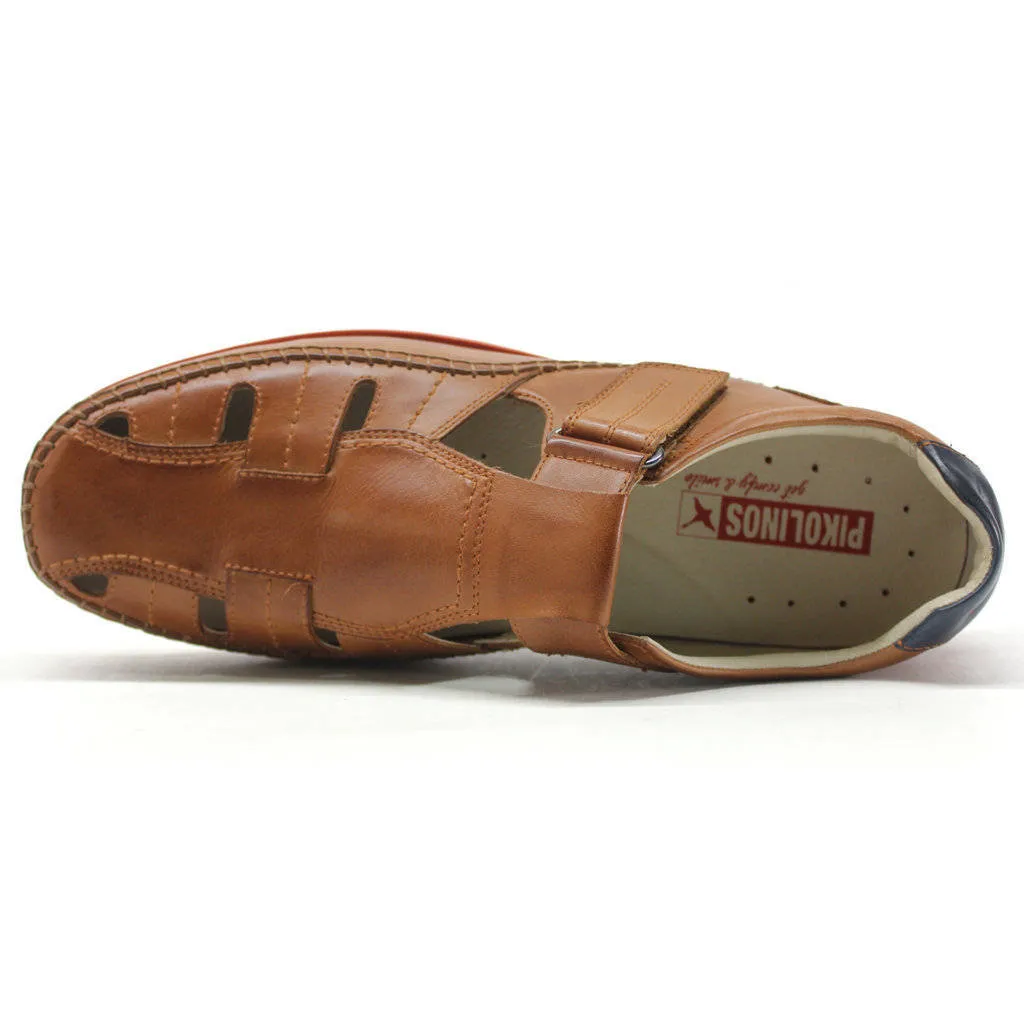 Pikolinos Marbella Calfskin Leather Men's Closed Toe Sandals