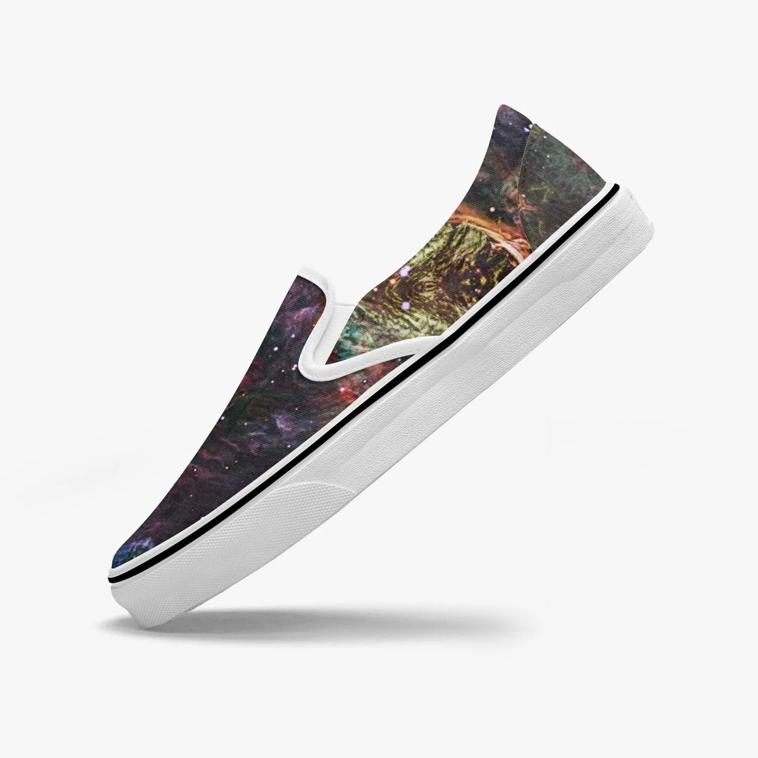 Prismyx Split-Style Psychedelic Slip-On Shoes