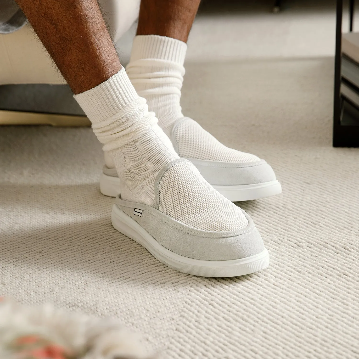 Sean Off-White Slipper - Men's