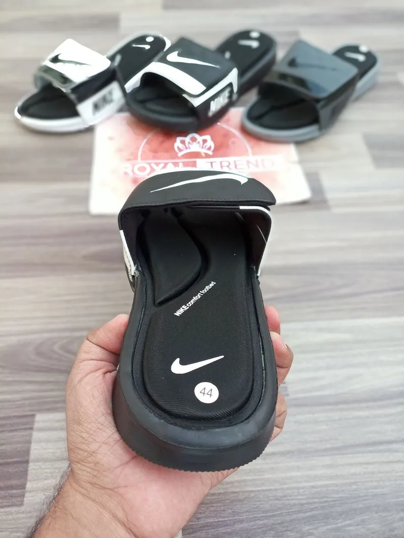 Slippers N10 Foambed Black Duo | Comfortable & Stylish Slip-On Shoes for Men & Women | Shop Online at Royal Trend Pakistan