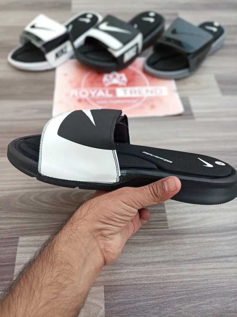 Slippers N10 Foambed Black Duo | Comfortable & Stylish Slip-On Shoes for Men & Women | Shop Online at Royal Trend Pakistan