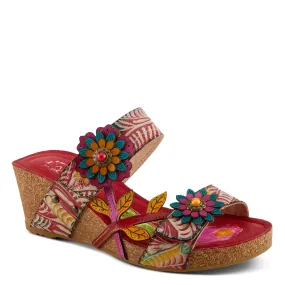 Spring Step Shoes  L'Artiste Moai Sandals Women's Floral Leather