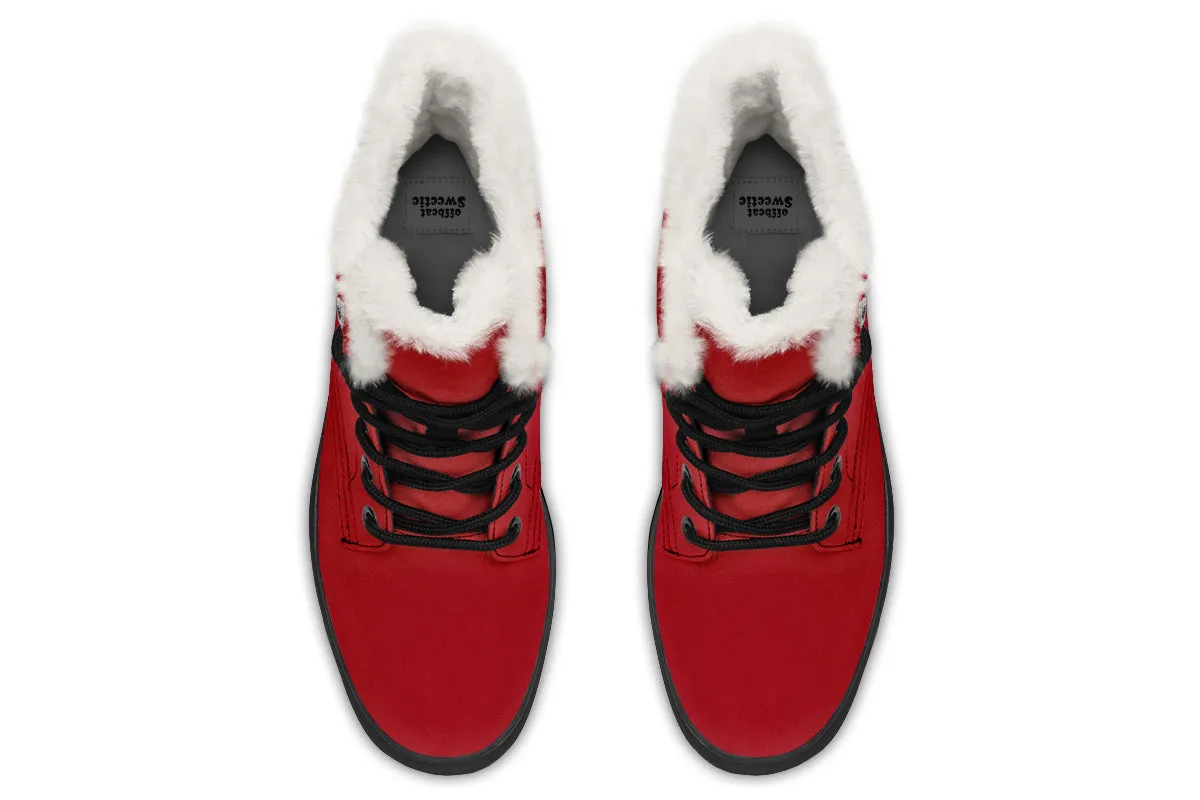 Toffee Apple Faux Fur Boots