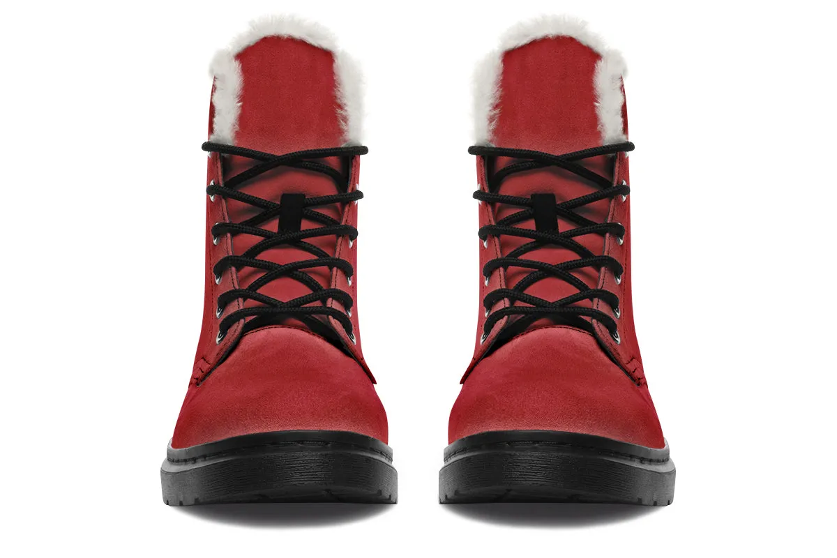 Toffee Apple Faux Fur Boots