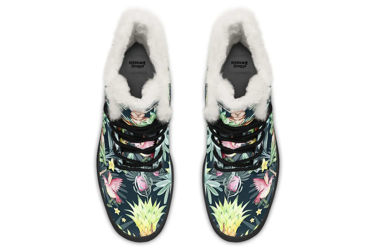 Wonderful Wildlife Faux Fur Boots