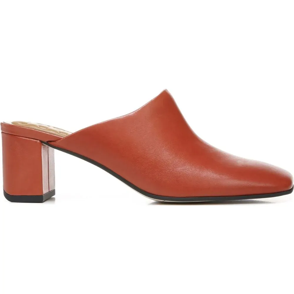 Xenia Brick Leather Franco Sarto Mules