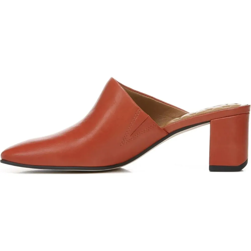 Xenia Brick Leather Franco Sarto Mules