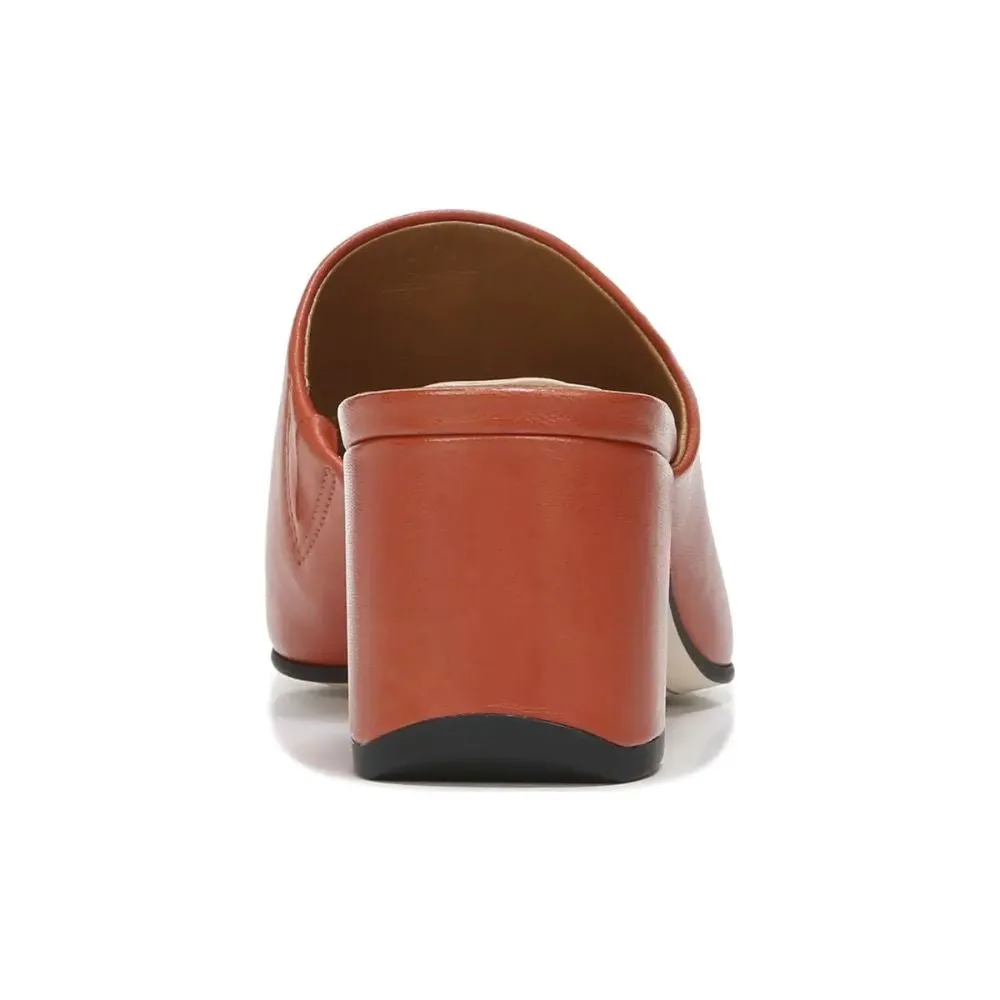 Xenia Brick Leather Franco Sarto Mules