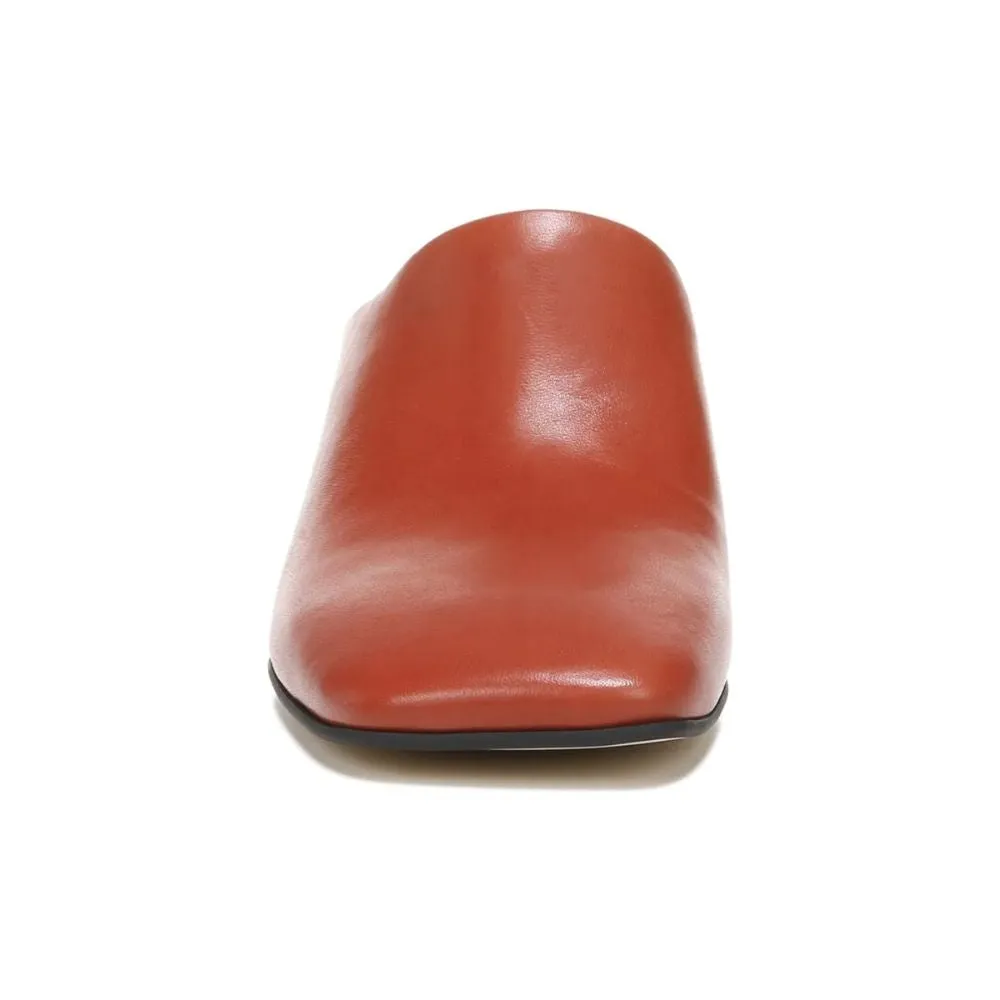 Xenia Brick Leather Franco Sarto Mules